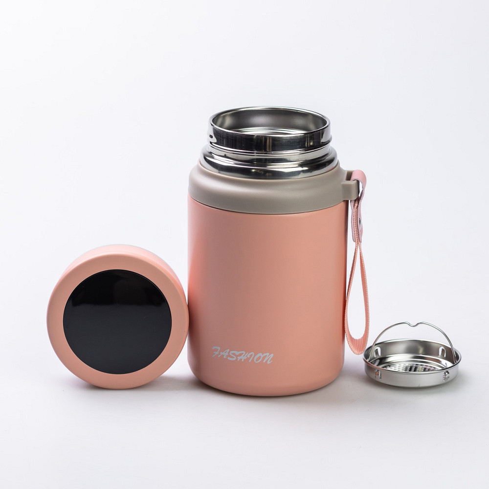 Термос Fashion з датчиком температури 700 мл Рожевий HP-14-20P Київ - фото 5