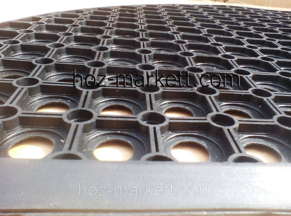 Коврик  90 см х 60 см резиновый сотами полукруглый Харьков - изображение 6