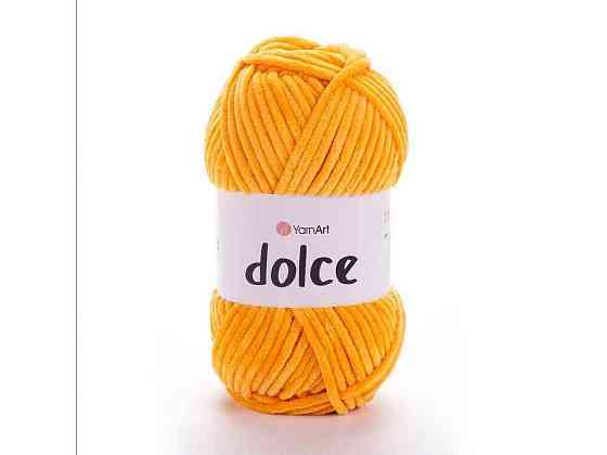 Пряжа Dolce помаранчевий 100% мікрополіестр 120м 100г 5шт/уп 853 ТМ YarnArt Київ