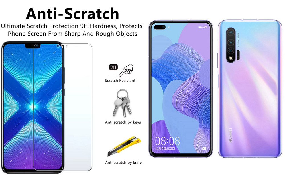Защитное стекло NeoGlass для HUAWEI Nova 6 5G – ультрапрозрачное и устойчивое Киев - изображение 1