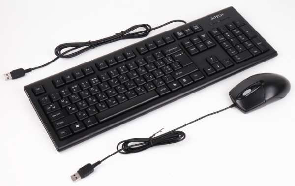 Клавіатура+миша A4Tech KR-8372 Black USB (код 103598) Львів - фото 1