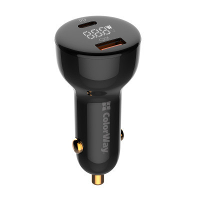Зарядное устройство ColorWay Power Delivery PPS USB (USB-A + USB-C) (100W) Black (CW-CHA044PD-BK) Винница - изображение 1