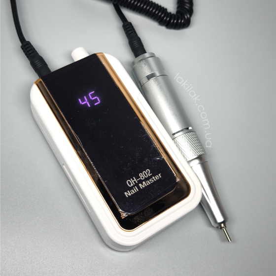 Фрезер для манікюру на акумуляторі QH-802 15W 45тис.обертів/хв (білий) Херсон