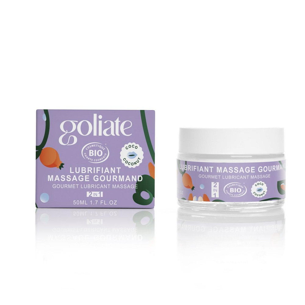 Масажна олія-лубрикант з ароматом та смаком кокоса Goliate Couple Gourmand Coco 50 мл Sex Aura Київ - фото 1