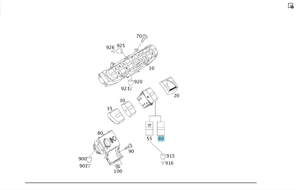 Mercedes-Benz  A9068270139 Заглушка в блоці кнопок на панелі приладів Sprinter W906 V-class W639 W636 Одеса - фото 2