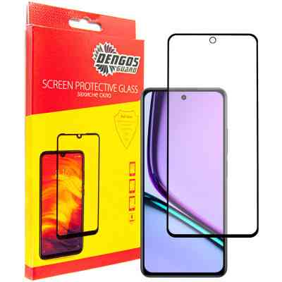Скло захисне Dengos Realme C67 (black) (TGFG-340) Вінниця