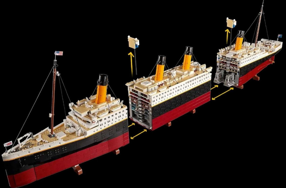 Блоковый конструктор Титаник 1.15 метра, 9090PCS. Киев - изображение 3