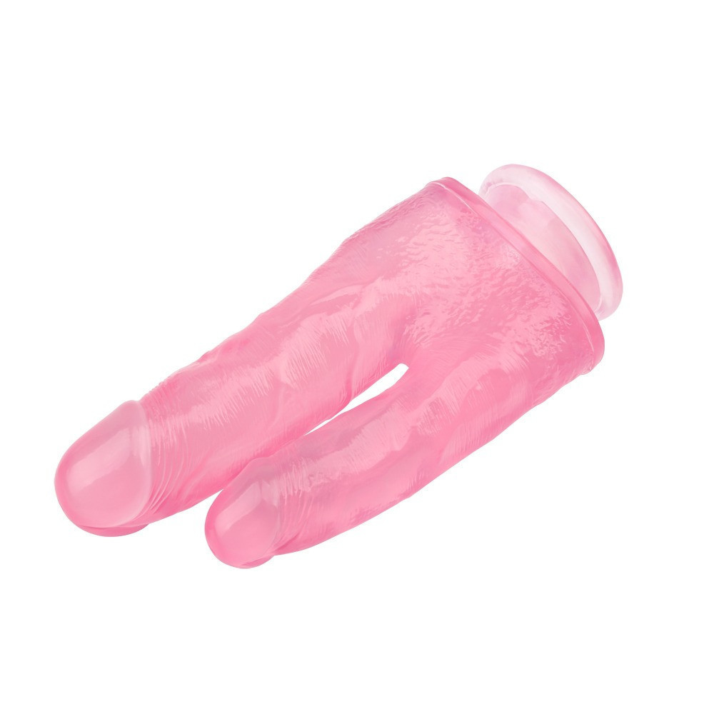 Фаллоимитатор двойной Chisa Hi-Rubber 7.9 на присоске, розовый Sex Aura Киев - изображение 5