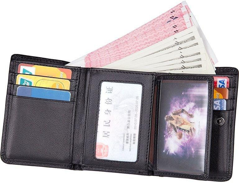 Кошелек кожаный Черный (Vintage) Киев - изображение 14