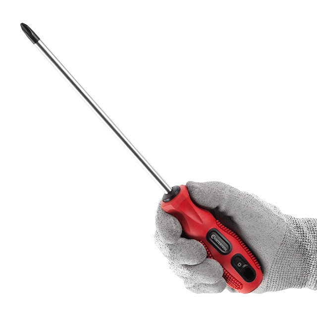 Викрутка хрестова, PH3×200 мм, Cr-V INTERTOOL VT-3150 Киев - изображение 4