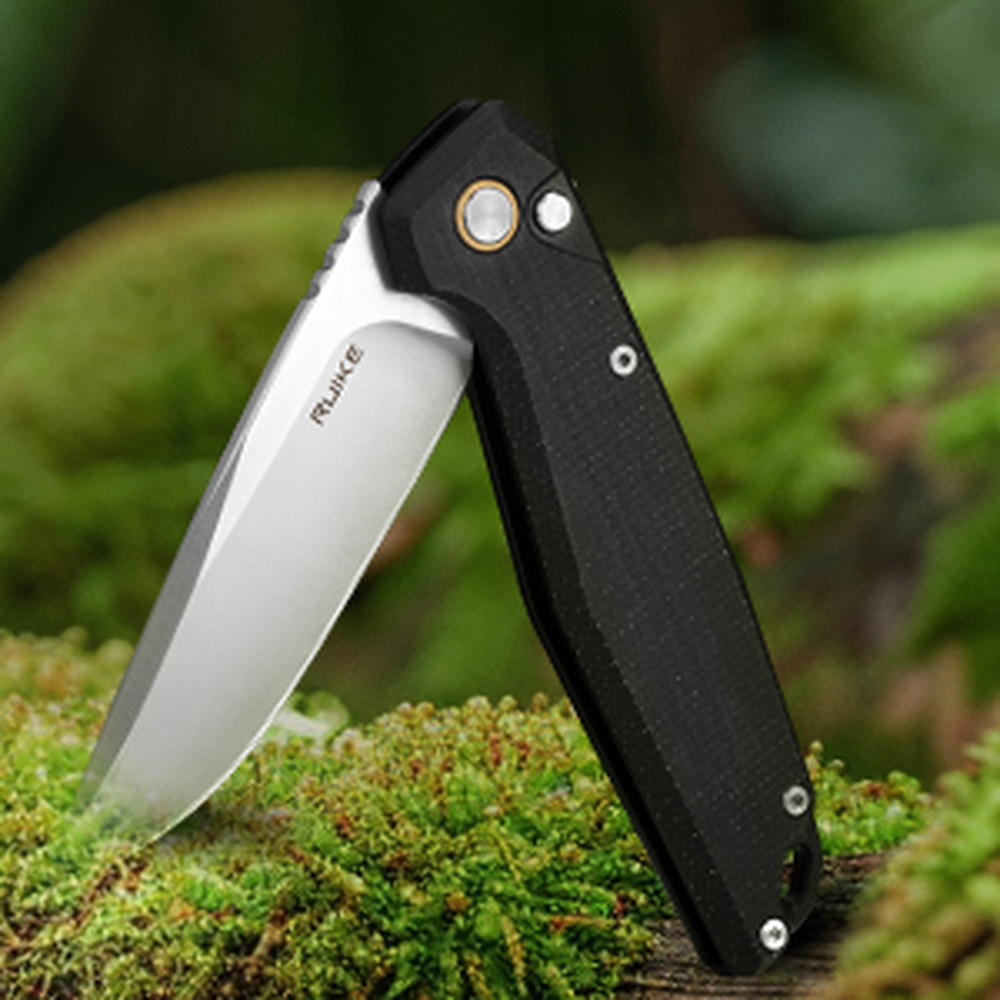 Ніж складаний туристичний Ruike P873-MB, (8.8 см)14C28N / G10 чорний Київ - фото 19