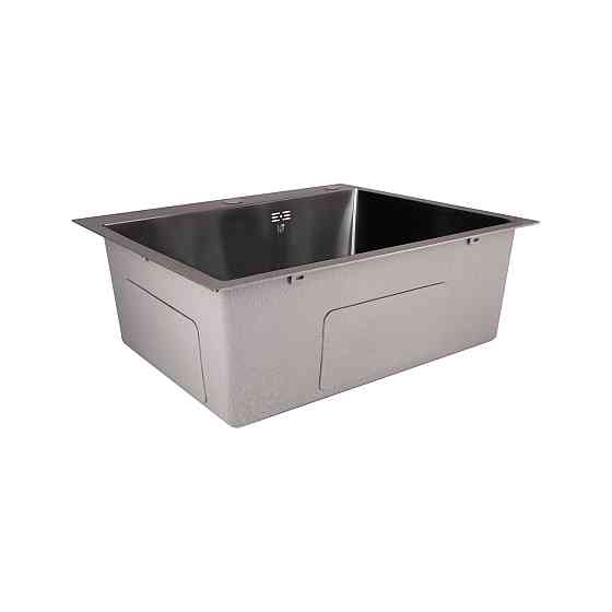 Мийка для кухні інтегрована Lidz Handmade H6050B (LDH6050BPVD43621) Brushed Black PVD 3,0/1,0 мм Київ