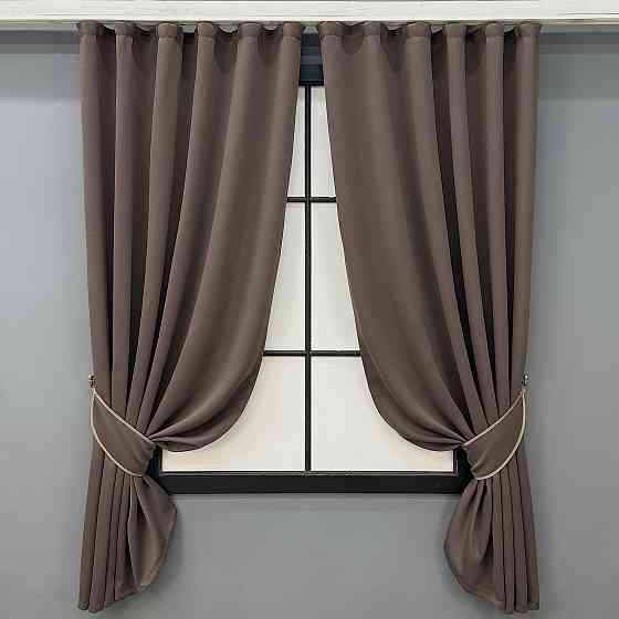 Комплект коротких штор VR-Textil Bagema Rvs № 2070ш Кавовий 130х170 см 2 шт (35-0452) Київ