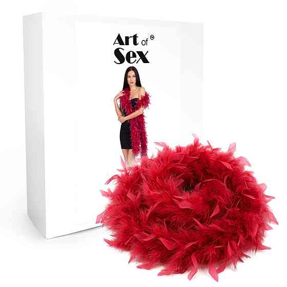 Боа з пір’я Art of Sex, довжина 2 метри, колір червоний Sex Aura Київ