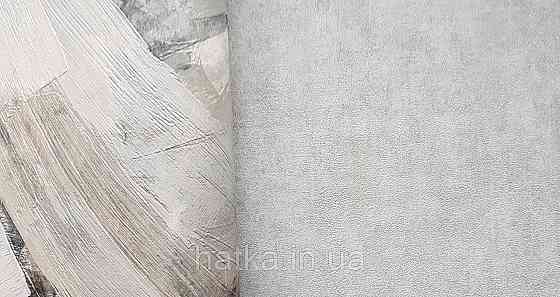 Шпалери вінілові на флізеліні Grandeco Time метрові під штукатурку під замш матові сірі Київ