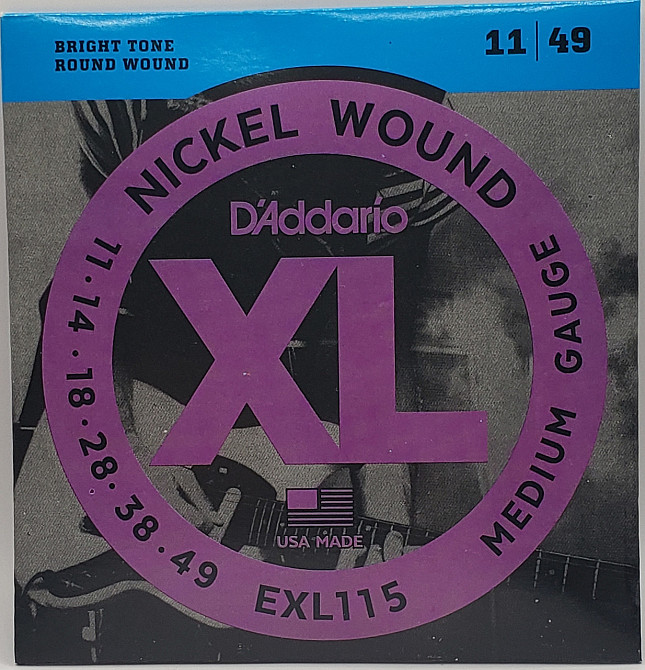 Струны для электрогитары D'Addario EXL115 Nickel Wound Medium/Blues-Jazz Rock 11/49 Одеса - фото 1