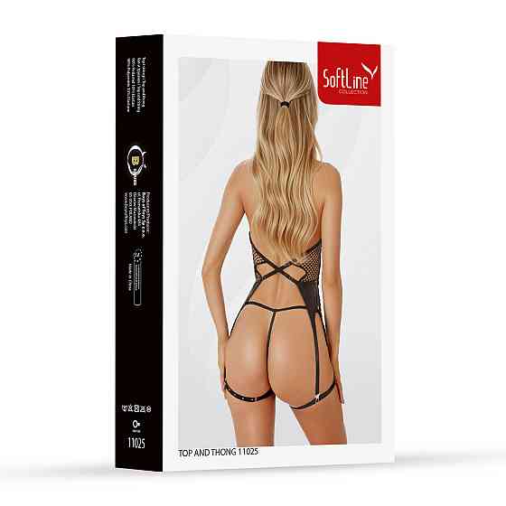 Комплект білизни - Set top and thong 11025, black - L Sex Aura Київ