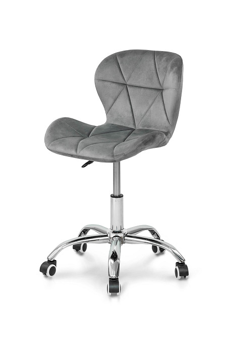 Стілець офісний Роккі, велюр сірий Київ - фото 1