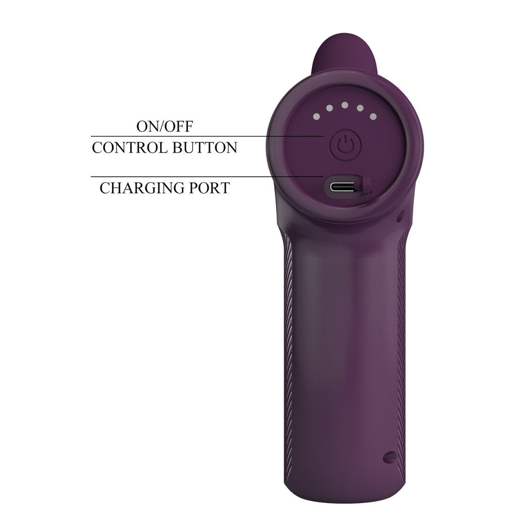 Вибромассажер пистолет PRETTY LOVE Dj Doctor Massage Gun фиолетовый, 13.6 х 3.9 см Sex Aura Киев - изображение 8