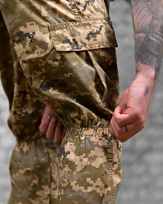 Летние мужские тактические штаны джогеры карго  пиксель Одесса - изображение 6