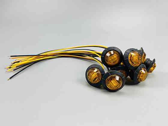 Бурштинові круглі світлодіодні габаритні вогні, передні та задні бічні світлодіодні габаритні вогні Мукачево