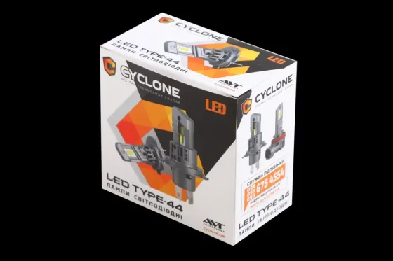 Лампа диодная   H1  12В  6700лм/5000К/25Вт/GC7535 Cyclone как галогенная с кулером Винница