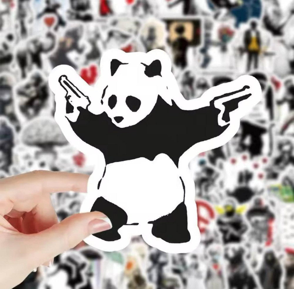 Наклейки граффити Бенкси, уличное искусство - Водонепроницаемые Виниловые Эстетические Наклейки, Наб Киев - изображение 6
