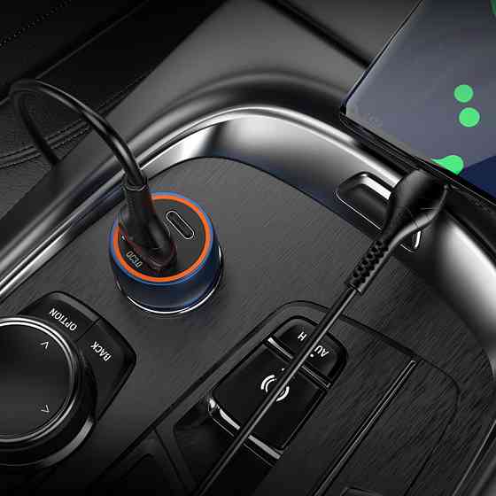 Зарядний пристрій для авто HOCO Z46A Blue Whale 20W Київ