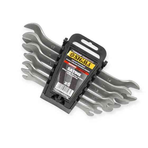 Набор ключей рожковых 6-22 мм 8 шт (планшет) CrV Satine Мукачево