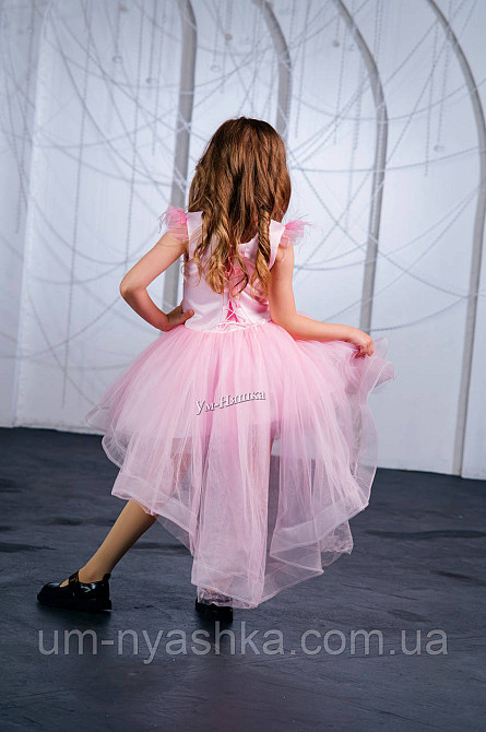 Дитяча сукня видовжене ззаду рожева 116-128 Кривий Ріг - фото 13