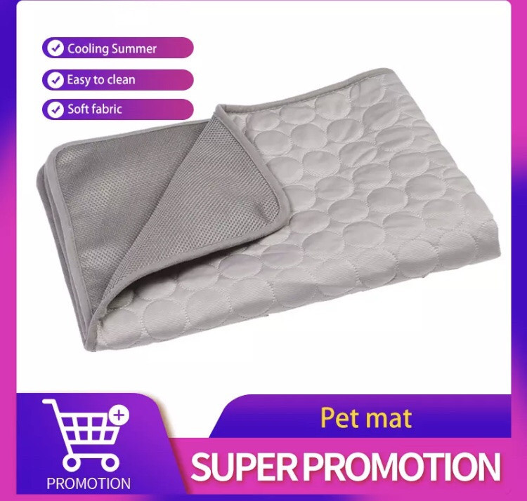 Коврик для котов и собак охлаждающий и дышащий, с мягкой подкладкой, летний, размер 40*30 см, серый, нейлон. Киев - изображение 5