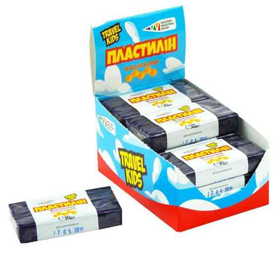 Пластилін восковий 30 г "Гамма Нововолинськ" Travel Kids фіолетовий, 333112, шт Київ
