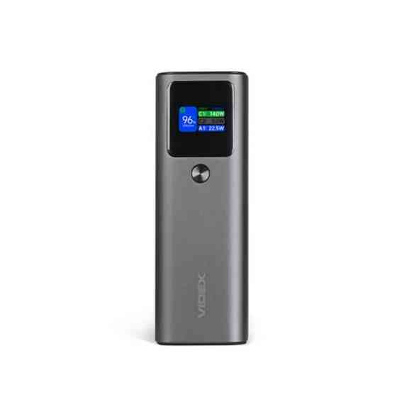 Повербанк (Power Bank) Videx VPB-316 30000mAh PD140W + Display сірий Львів