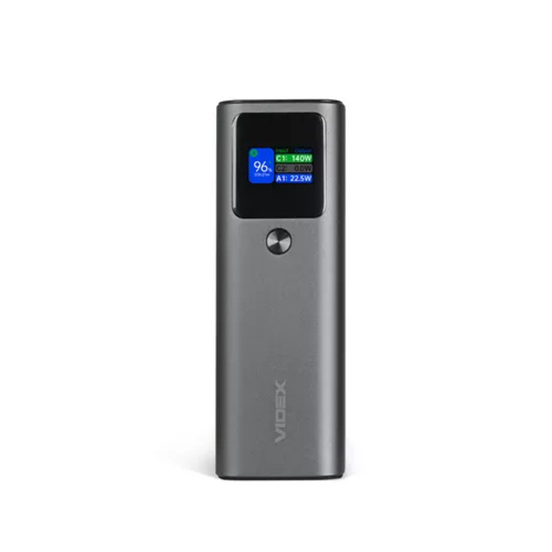 Повербанк (Power Bank) Videx VPB-316 30000mAh PD140W + Display сірий Львів - фото 2