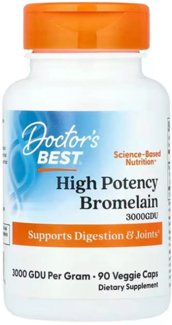 Бромелайн Doctor's Best  High Potency Bromelain 500 мг 90 капс Киев - изображение 1