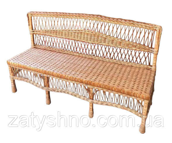 Скамейка плетеная из лозы Киев - изображение 1