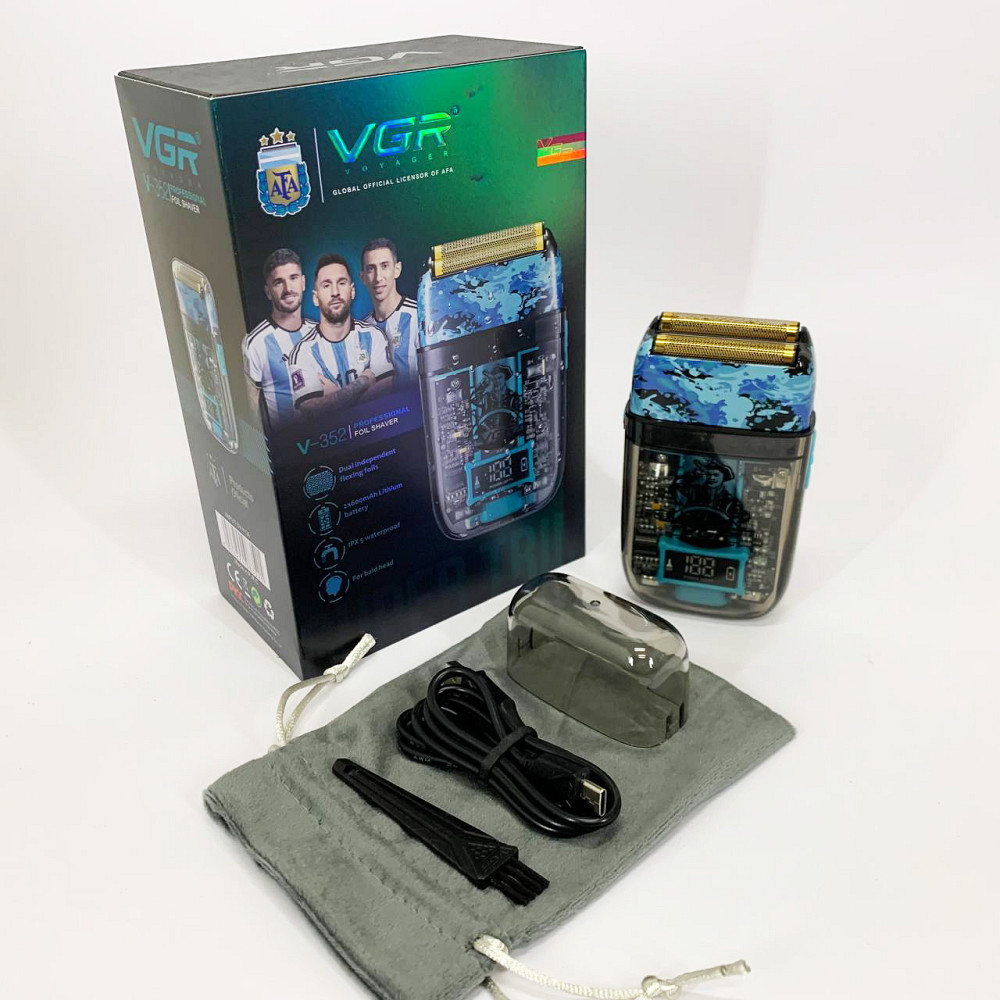 Портативна чоловіча професійна бритва VGR, Електричне бездротове гоління, Бритва професійна для гоління WJ-52 Львів - фото 15
