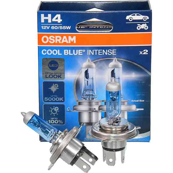 Комплект галогенових ламп OSRAM H4 64193CBN-2HB Cool Blue Intense NG +100% 5000K 60/55W 12V P43t (2 шт) Харків