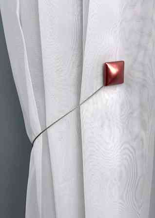 Магніти для штор і гардин Квадрат набір 2 шт Кораловий (81-132) Київ