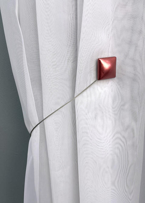 Магніти для штор і гардин Квадрат набір 2 шт Кораловий (81-132) Київ - фото 3