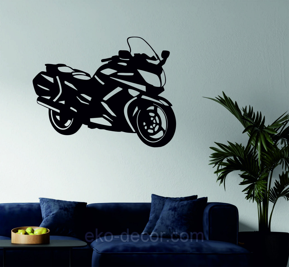 Декоративное настенное Панно «Мотоцыкл» Декор на стену 90*69 см, Черный Киев - изображение 3