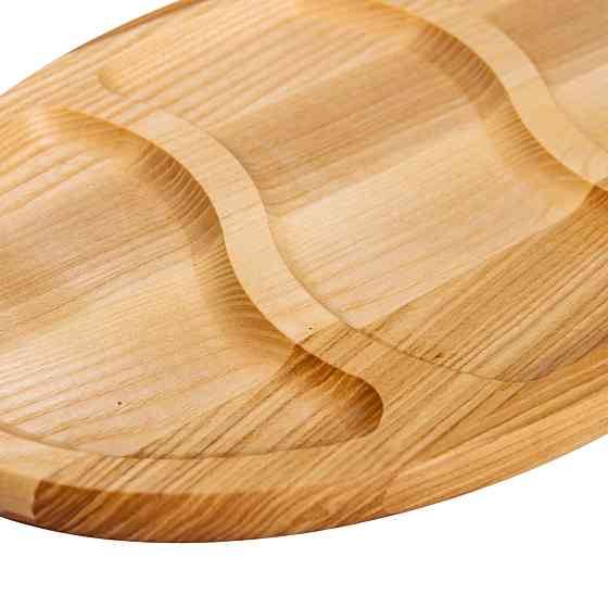 Lugi Менажниця дерев'яна 40х25 см овальна на 3 секції, ясен T24W250 Коломыя