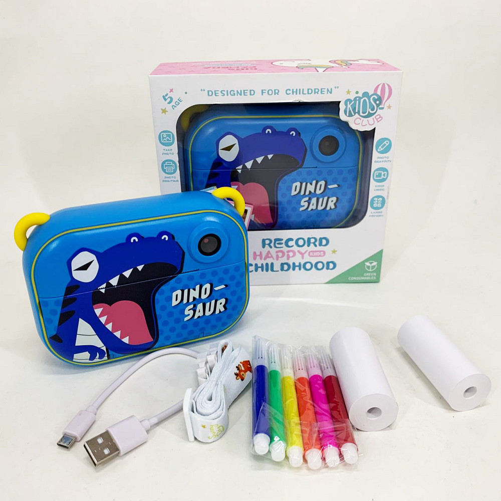 Фотоапарат іграшка дитяча, Дитячий цифровий фотоапарат з миттєвим друком фото Маленький EC-60 Івано-Франківськ - фото 8