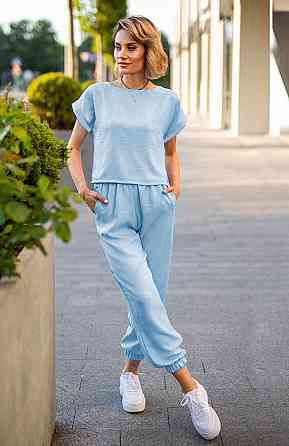 Літній костюм зі штанами на резинці "My day" оптом | Батал Київ