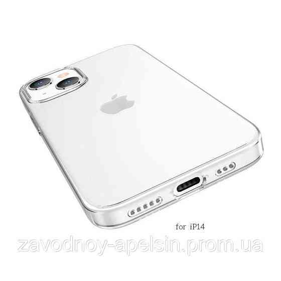 Iphone 14 Силиконовый прозрачный чехол (2мм) Одесса