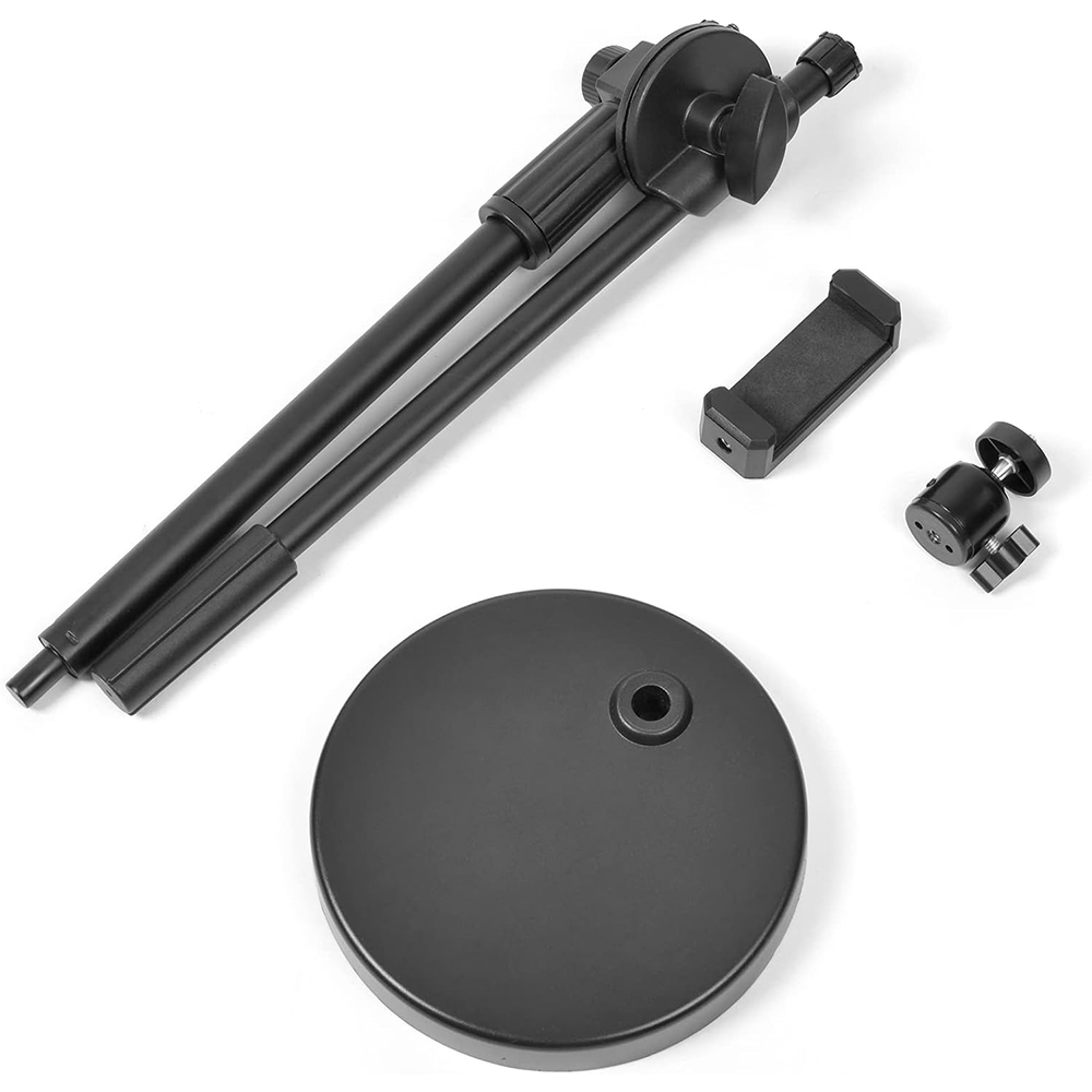 Штатив-журавель з кріпленням під лампу, HA-19 + Подарунок Лампа кільцева 26см MJ260 / Стійка для телефону Київ - фото 9