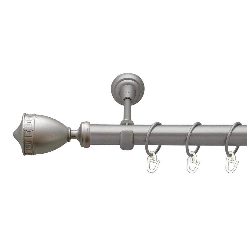 Карниз Orvit Афіна металевий однорядний відкритий гладка труба кільце металеве Сатин 25 мм 140 см (00-00027460) Львів - фото 1