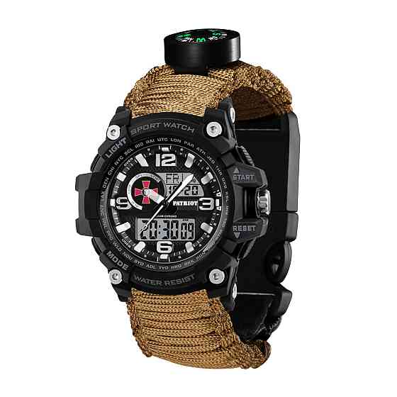 Patriot 012BKSU ЗСУ Чорні Паракордовий ремінець Khaki + Коробка SBR Київ