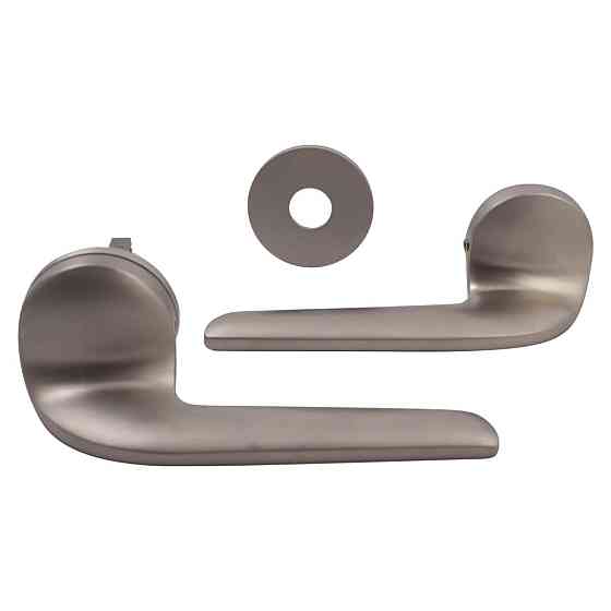 Дверна ручка на розеті M&T Down 147254 SNi-grindedi нікель матовий брошований R ф/з Київ