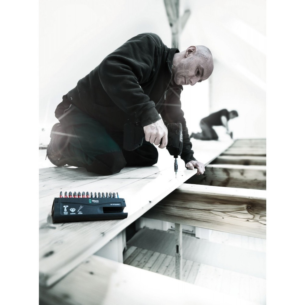 Набор ударных бит PH,Torx Wera Bit-Check 10 Impaktor 2 с алмазным покрытием 10шт. 05057682001 Одесса - изображение 3